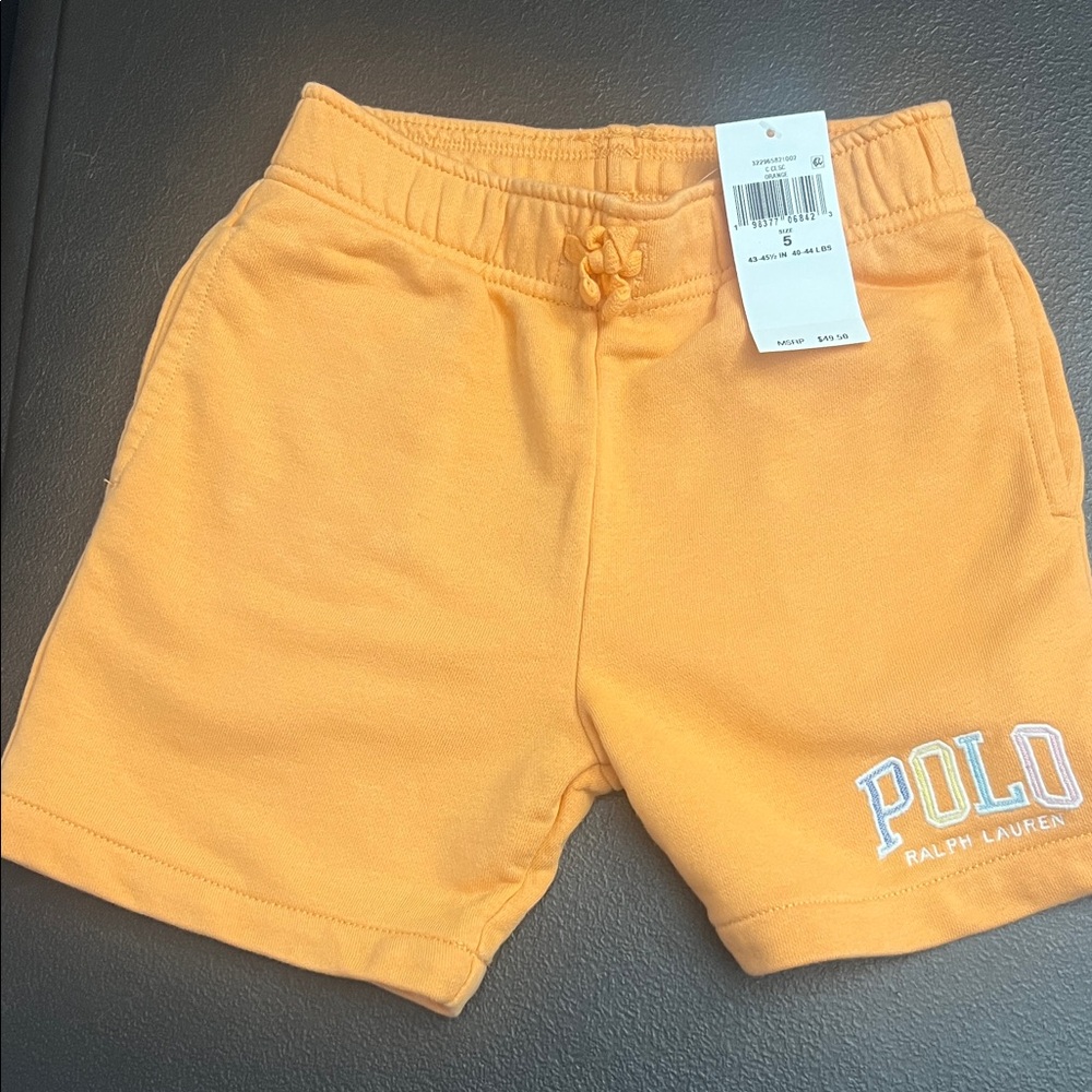 Polo by Ralph Lauren Kids' Yellow-Orange Cotton Shorts